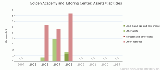 Golden Academy and Tutoring Center: Assets/liabilities