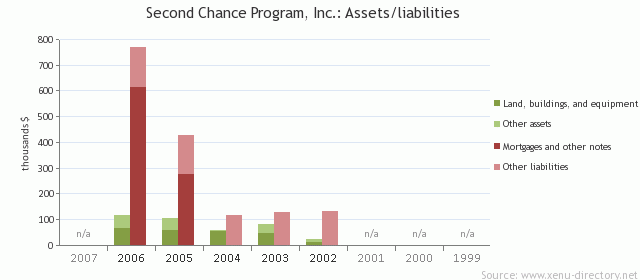 Second Chance Program, Inc.: Assets/liabilities