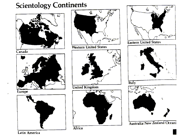 Scientology continents - copy from The Command Channels of Scientology , Church of Scientology International, 1988