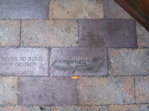 Lisa McPherson memorial brick 2004